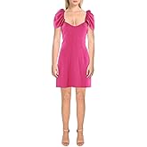 French Connection Womens V-Neck Mini Sheath Dress Pink 8