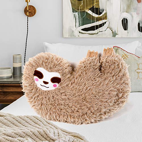 fuzzy sloth pillow