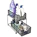 2 Tier Organizer Baskets with Mesh Sliding Drawers, Ideal Cabinet, Countertop, Pantry, Under the Sink, and Desktop Organizer for Bathroom,Kitchen, Office.