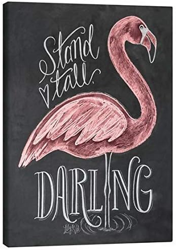 Amazon 2個 フラミゴメタルサインスタンドトール ダーリンフラミンゴかわいい動物ブリキサインウォールプレート部屋の装飾キッドギフト8x12インチ 店舗看板 文房具 オフィス用品