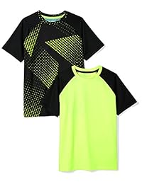 Pack de 2 camisetas de manga corta raglán activas para niños de   Essentials