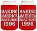 Republican Gifts for 21st Birthday Making America Great Since 1997 21st Birthday Gag Gifts for Republican Party 2 Pack Can Coolie Drink Coolers Coolies Red