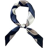 FONYVE 100% Mulberry Silk Scarf for Hair - 27" Square Head Scarf for Women - Lightweight Neck Scarf with Gift Packed