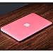 LENTION Hard Case for MacBook Air (11-inch, Late 2010 to Early 2015) - Model A1370 / A1465, with Keyboard Cover and Port Plugs, Matte Finish Case with Rubber Feet (Frost Pink)