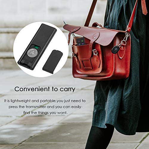 M WAY Key Finder, Wireless RF Item Locator Key Tracker Anti-Lost Alarm Keychain, 1 RF Transmitter and 6 Receivers for Key Purse Pet Cell Phone Luggage, Small Things Number Version