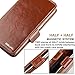 Galaxy S6 Edge Case, ACLUXS Wallet Leather Case [ GENUINE LEATHER of COWHIDE ] (LIFE TIME WARRANTY) for Samsung Smartphone Phone S6 Edge Stand Carrying Style 100% Handmade (BROWN)