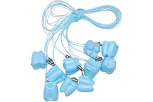 MOMOFULL Baby Tooth Keepsake Box Tooth Fairy Teacher Gifts Lost Teeth Saver Necklace Teeth Holder for Kids 10 Pack