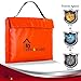 Fireproof Document Bag, Waterproof Resistant Silicone Coated Fiberglass VESTAGUARD XL Sturdy Fire Proof Bags For Your Safe Protect Your Cash Money and Files