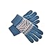 YAN & LEI Women's Trees and Flower Stem Knitted Winter Gloves with Roll Up Cuffs