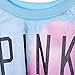 Ancia Girls Teens Womens Sweatshirt Pullover Tie Dye Print Crop Tops Crewneck(Tie Dye Pink 1)