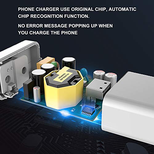 DWH 2-Port Fast Charger with 18W USB C Power Adapter, USB C Charger, Compact Type C Wall Charger for 12/12Mini/12Pro/12Pro Max/11Pro Max/XR/X/SE/8/Pixel 4XL/3A XL/3/3XL/Note10/S10/S9 and More