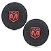 Auto sport 2.75 Inch Diameter Oval Tough Car Logo Vehicle Travel Auto Cup Holder Insert Coaster Can 2 Pcs Pack (Dodge)