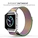MoKo Fitbit Blaze Band, Milanese Loop Mesh Stainless Steel Bracelet Watch Strap for Fitbit Blaze Smart Fitness Watch with Unique Magnet Lock, No Buckle Needed, Frame NOT Included -Colorful