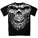 Hot Leathers Shredder Skull Jumbo 100% Cotton Double Sided Printed Biker T-Shirt