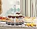 Utenlid Acrylic 4-Tier Round Stacked Party Cupcake Stand with Stable Screw-On Pillars - Tiered Cupcake Stand/Cupcake Tower