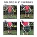 Foldable Fishing Net Hand Net - Crab Net Fish Net with Fishing Rope for Fishes, Shrimps, Crabs (Green, Top Dia:39.37