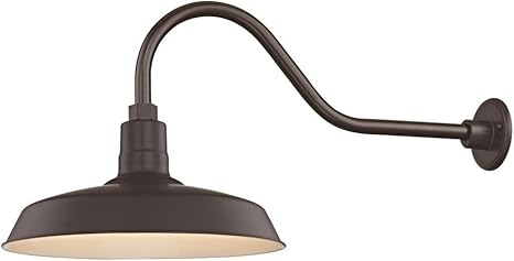 Bronze Gooseneck Barn Light With 16 Shade Amazon Com