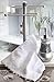 Crackled Glass Countertop Towel Stand, Decorative Silver Fingertip Towel Holder, Durable Resin Free Standing Towel Rack, for Elegant Counter Top Bathroom/Shower/Kitchen Decor