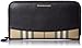 Burberry Horseferry Check Leather Ziparound Wallet - Black