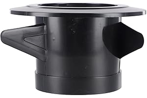 Black ABS Round Ventilation Grille Cover with Detachable Panel for Wall and Ceiling Mounting, 75mm Tube Diameter（75MM）