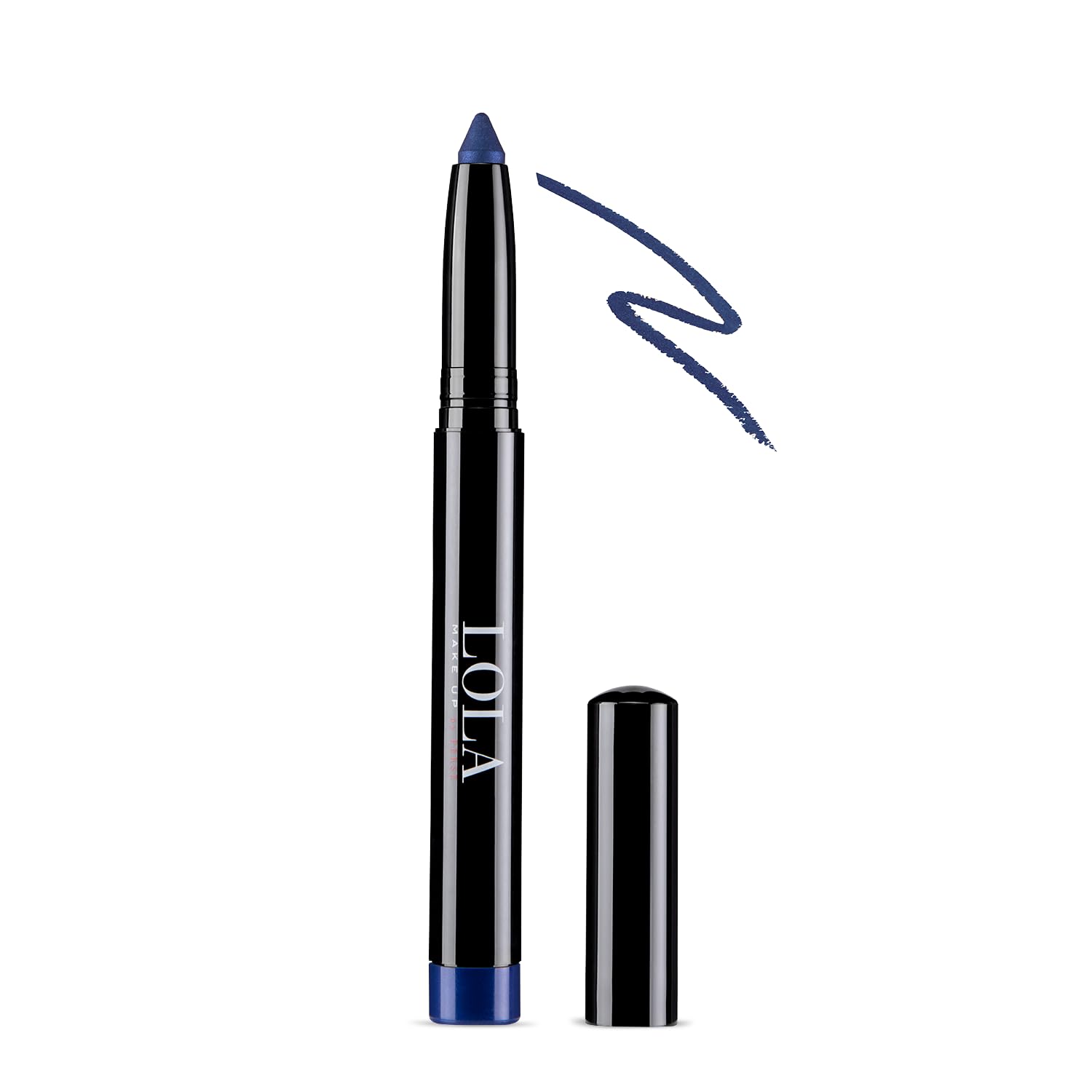 Lola Make Up by Perse Eyeshadow Stick with Sharpener 24H Long Lasting Sweat Proof Water Resistant Eyeshadows for Women Vegan and Cruelty-Free Eye Makeup Cosmetic for All Skin Types, Navy Electric (04) — image 1