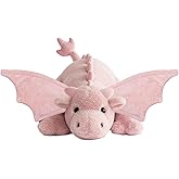 ARELUX Large 36in Cute Dragon Stuffed Animals Plush Toy Soft Pink Pterosaur Plushie Giant Fuzzy Dinosaur Pillow Plushies with Wings Cuddly for Friends Family Member