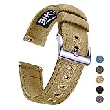 Ritche Canvas Quick Release Watch Band 18mm 20mm 22mm Replacement Watch Straps for Men Women