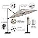 Abba Patio Outdoor Patio Umbrella with Tilt and Crank Lift, 11Feet, 11', Khaki