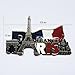 Retro Metal Fridge Magnets - Ehonestbuy Paris Eiffel Tower Magnet Souvenir Office Magnets, Dry Erase Board Magnets (002)
