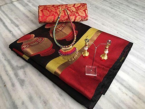 sareepopular cotton saree with blouse piece