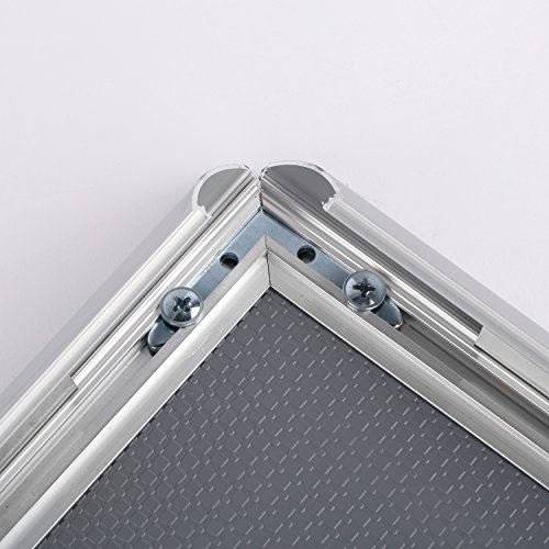 image for M&T Displays Silver 17x22 Poster Frame 1 inch Aluminum Profile Front L