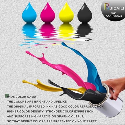 RUICAILI Compatible for HP 963XL 963 Ink Cartridges for OfficeJet Pro 9010 9012 9013 9014 9015 9016 9018 9019 9020 9022 9023 9025 9026 9027 9028 9029 Printer 4PACKS