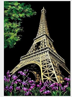 ورق حائط مطبوع عليه لوحة تزيينية من Diy لورق رسم ورقي العالم برج إيفل صور لتزيين المنزل هدايا ملم Amazon Ae