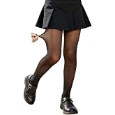 Girls Fake Translucent Tights, School Uniform Leggings Under Dress Dance | Non-fleece-lined tights for spring and fall, Stret