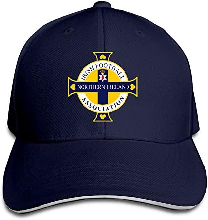 AegeanSea Northern Ireland Football Adjustable Sun Hat Navy Apparel