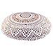 Trade Star Exports Golden Mandala Print Floor Cushions Cover Decorative Throw 32