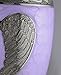 Lilac Loving Angel Wings - Funeral, Burial, Niche Or Columbarium Cremation Urn for Human Ashes - 100% Brass - Adult/Large