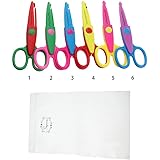 Paper Edge Scissors Set Kid Safety Cuttintg Scissors Decorative Craft Art Scissors For Teachers Students Crafts Scrapbooking 
