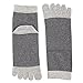 VWELL Toe Socks for Men Women Ankle Cotton Five Fingers Socks Low Cut Athletic Running Socks 4 Pairs Size 8-11