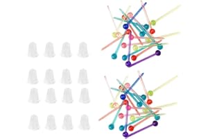 ABOOFAN 300pcs Women Plastic Earring Backs with Ear Protection, DIY Jewelry Accessories and Ear Studs