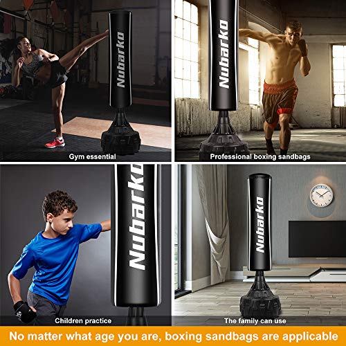 NUBARKO Freestanding Punching Bag 67''- 182lb Heavy Boxing Bag