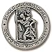 H. J. Sherman Round Saint St Christopher Go Your Way in Safety Protection Visor Clip 1 1/4 Inch (Dia)