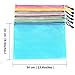 Outus 6 Pieces A4 Size Mesh Document Bag Zip File Bag with Zipper for Cosmetics Offices Supplies Travel Accessories, 6 Colors