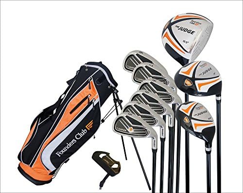 Founders Club The Judge Complete Golf Set with Graphite Regular Flex Shafts and Stand Bag