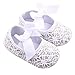 GOTD Glitter Baby Shoes Sneaker Anti-Slip Soft Sole Toddler Prewalker (US 2.5, 0~6 Month, White)