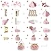 Aytai Carousel Baby Shower Candy Favor Boxes Unicorn Party Supplies Candy Bag Gift Box Table Centerpiece for Wedding Birthday Decorations (Pink)