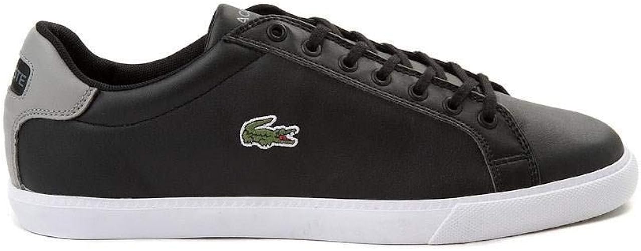 Amazon ラコステ 靴 シューズ メンズスニーカー Mens Graduate Athletic Shoe ブラック グレー Us 8 26cm 並行輸入品 Lacoste ラコステ シューズ バッグ