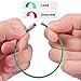 20pcs Wire Keychains, SENHAI Key Ring 2mm 4 Inches Cable Loops Stainless Steel Gear for Hanging Luggage Tag, Keyrings and ID Tag Keepers