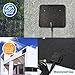 1byone 4K Double Panel HDTV Antenna, 1byone Indoor/Outdoor Amplified Digital TV Antenna Waterproof Support UHF VHF 4K Ultra HD Freeview Channels with 26ft Coaxial Cable