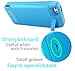 Sykiila 4200 mAh Iphone SE 5 5S 5C Battery Case Universal Rechargeable Backup Portable Charger External Power Case Pack for Iphone SE 5 5S 5C with Kickstand Holder Support Blue